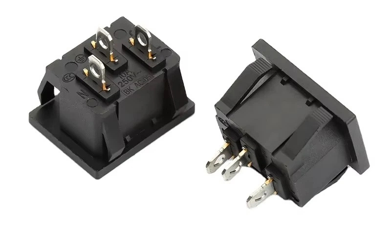 10A 250V AC BX120-A01 AC Inlet Jack Sockets AC Power Socket 3 Pins