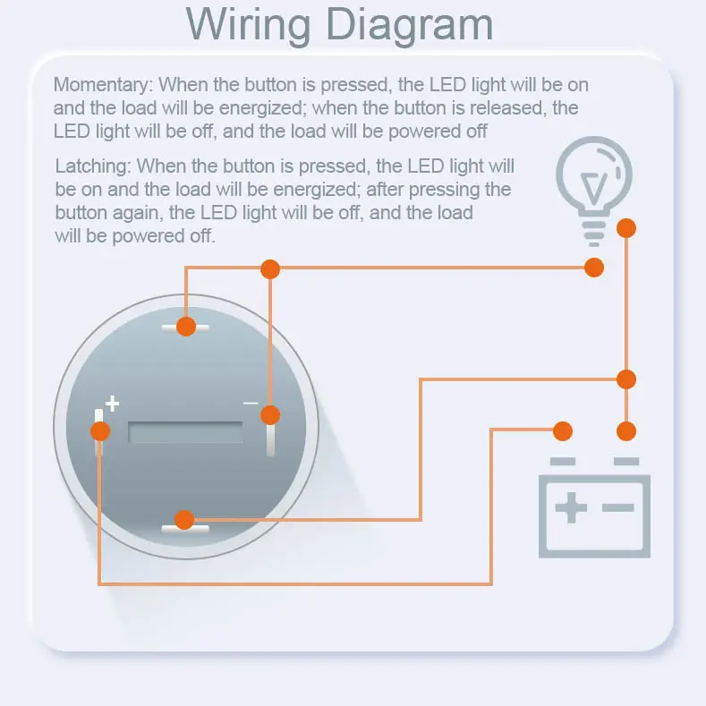  connect 4 way push switch