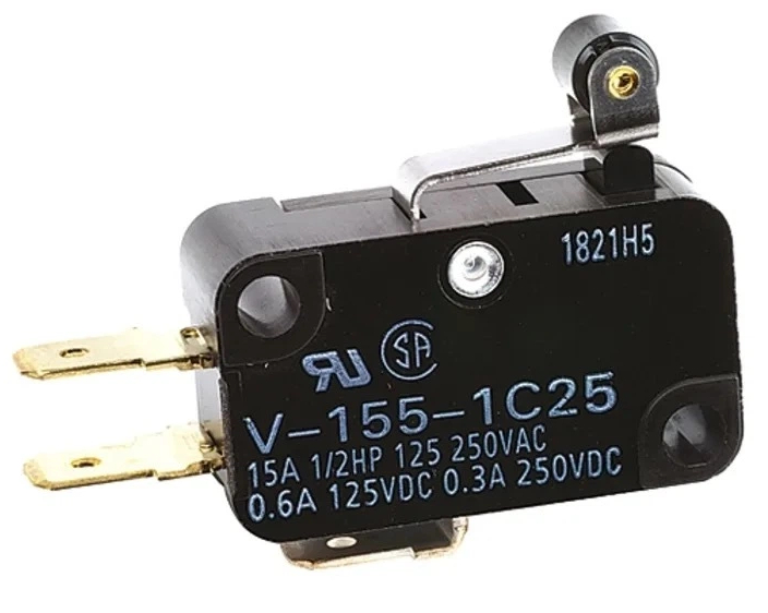VX-015-1A3 _ Omron Short Roller Lever Micro Switch, Solder Terminal, 100 mA @ 30 V dc, SPDT, IP40 _ RS