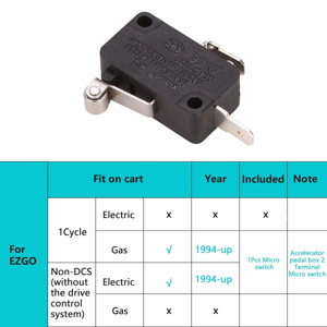 replace ezgo accelerator micro switch specifications