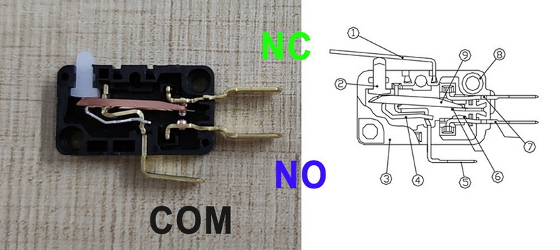 wire a 110v micro switch