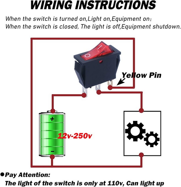how to wire 3 prong lighted 110 volt micro switch