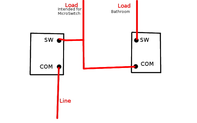 wire a 110v micro switch Circuit diagram