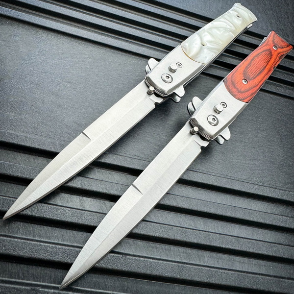 how to make a push switch knife