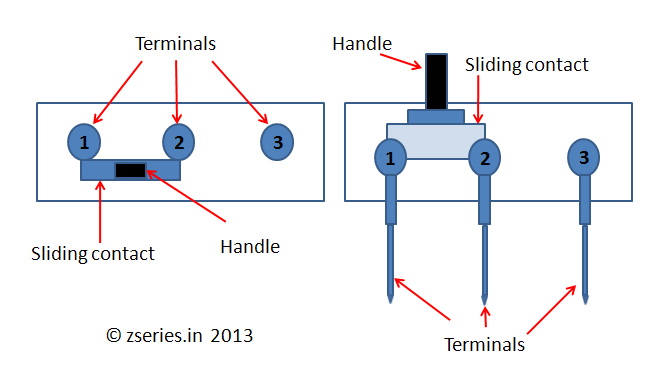 construction of spdt slide switch