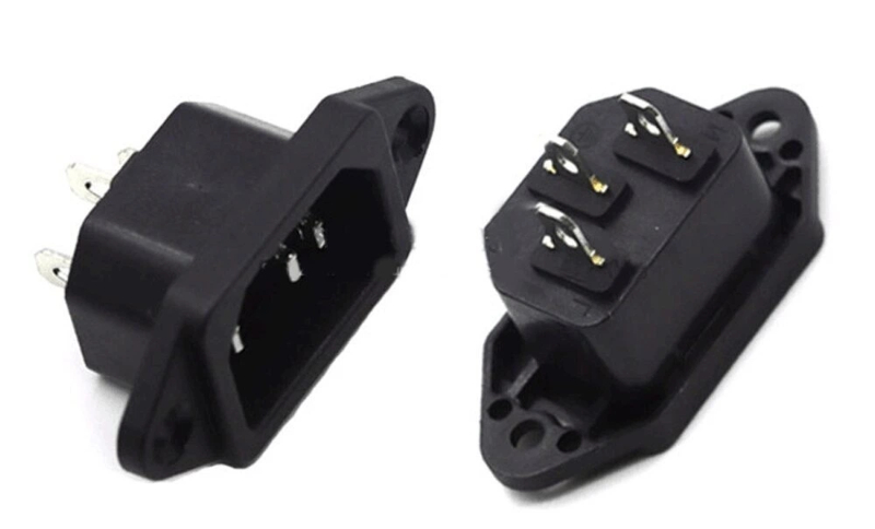 1pcs Power Socket 250V 10A 3 pins Male Plug Panel Charging AC-04 new