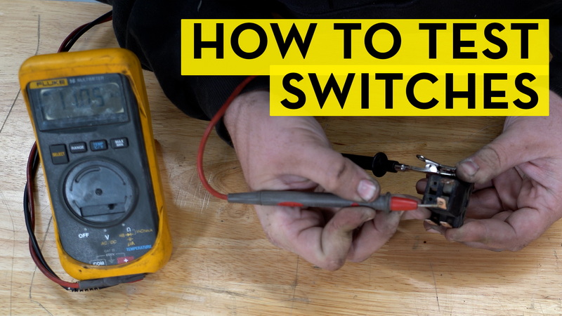 test a micro switch with multimeter demonstration