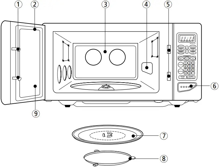 Microwave oven construction
