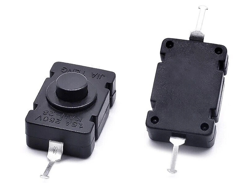 10x Self-Lock Micro Push Button Switch Replacement DC30V 1A Latching Mini ON_Off