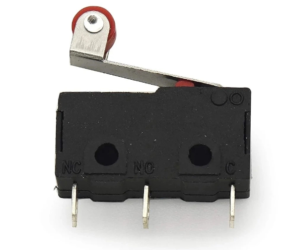 Roller Lever Limit Switch, 3 Pin 5A 250v Snap Action Resetting Micro Switch (PACK OF 2) LMS162 _ QBM INDIA