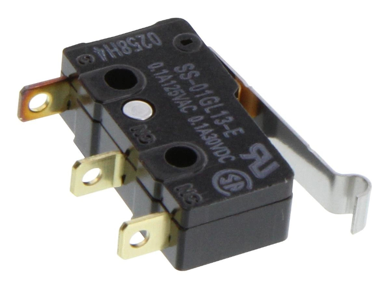 Microswitch, IP40, Subminiature, Simulated Roller Lever, SPST-NO, Quick Connect, 100 mA, 30 V