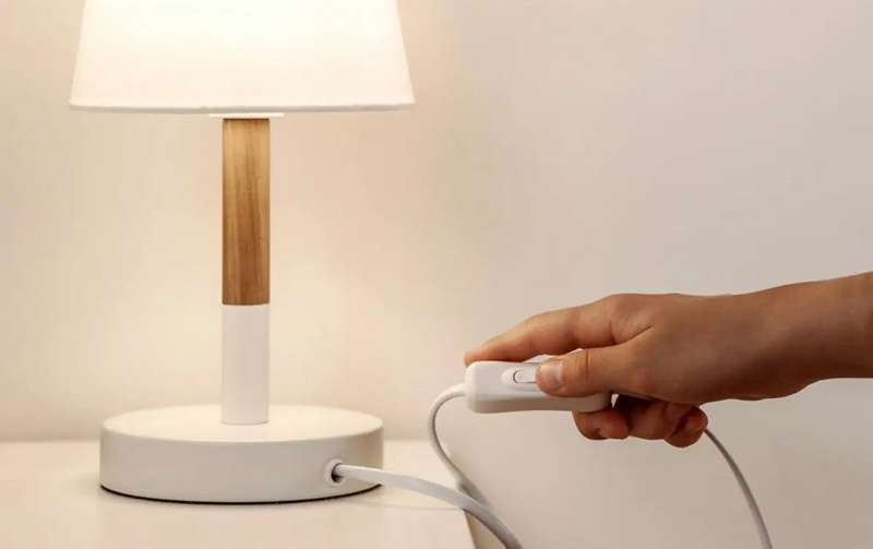 can a floor lamp be changed to a push switch