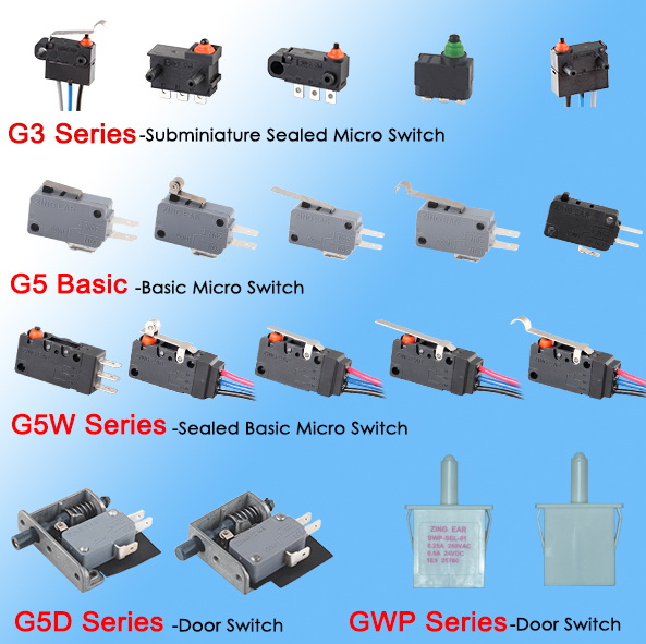  micro switch types