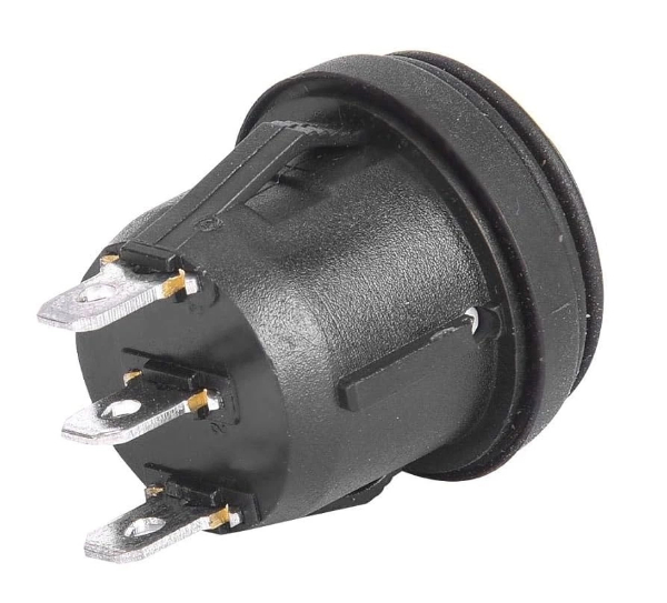 5Pcs Round Type Switch Black Rocker Switch 10A_125V 6A_250V SPST 3 Pin 3 Position ON_Off_ON Snap in Waterproof Mini Boat Rocker Switch for Car_Boat Amazon.ca Sports & Outdoors
