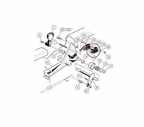Golf cart micro switch position