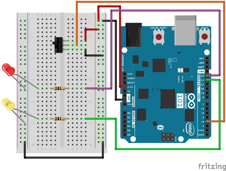 tinkercad arduino slide switch circuit diagram