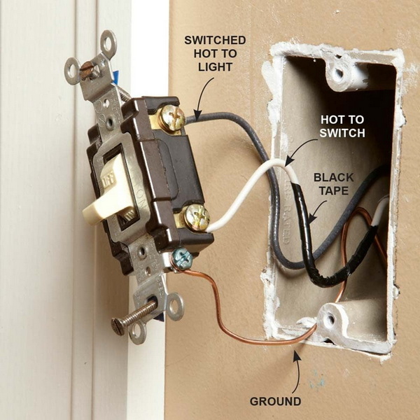 how to push switch to release wire in switch