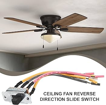 replaced ceiling fan reverse direction slide switch