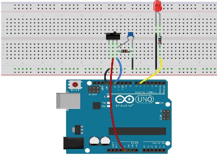 Slide Switch Interfacing-with Arduino Uno-R3